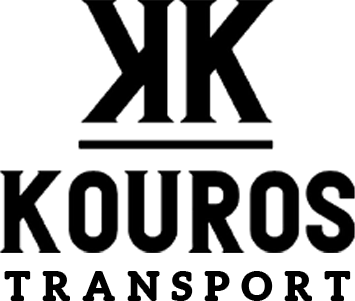 black logo of kouros transport